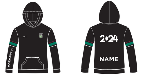Clarence High School 2024 Celebration Hoodie Black - With Stripes